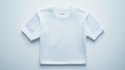 White T-shirt Mockup on a Light Background