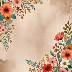 floral background with flowers