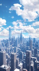 3D animation style, first-person perspective