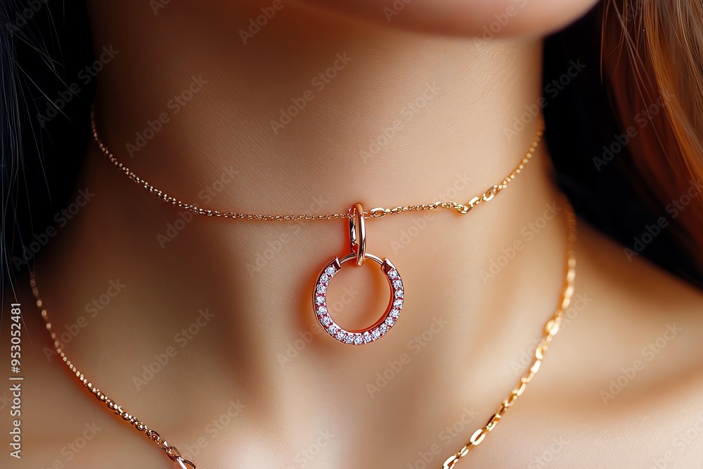 Poster piercing in a classic, elegant design, illustrated in a scene where piercings are adorned with timel