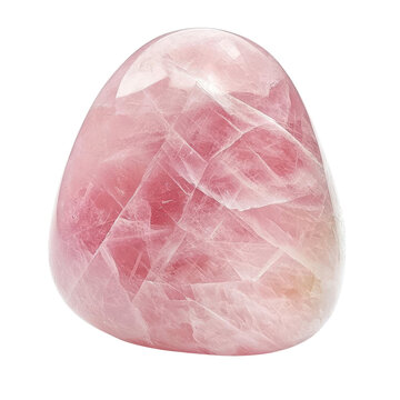 A beautiful rose quartz stone.