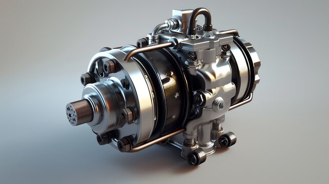 A 3D render of a mechanic s brake piston compressor