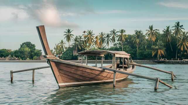 VINTA BOAT OF ZAMBOANGA The vinta is a traditional outrigger boat from the Philippine island of Mindanao.