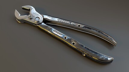 A 3D render of a mechanic s hose clamp pliers