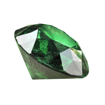 A stunning green gemstone.