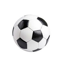 Classic black and white soccer ball.