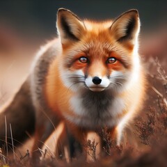 Fototapeta premium Red fox wildlife animal mammal.