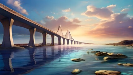 bridge over the river