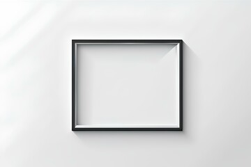 frame on white background, picture frame on white wall, a mock-up frame, an empty frame