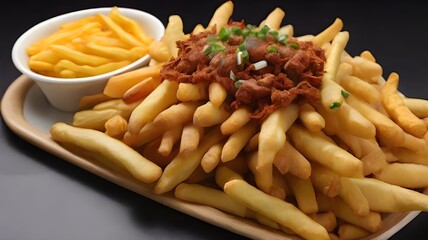 french fries with ketchup