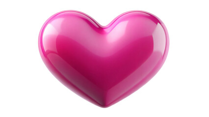Obraz premium Shiny pink heart icon, perfect for design