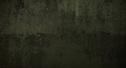 Obraz premium Matte green texture or background with stains, waves and grain elements. Image with place for text. Template for design 