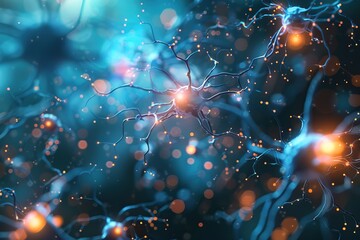 Abstract Neural Network with Glowing Connections