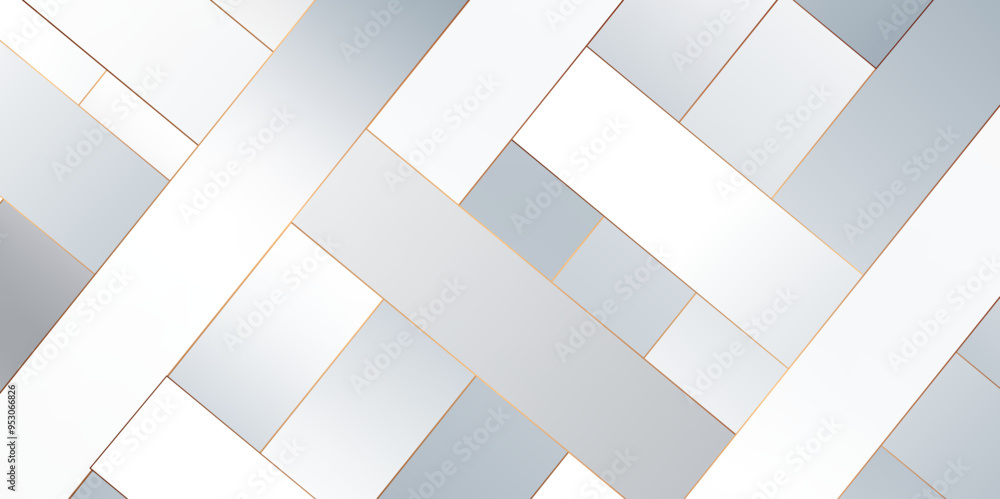 Poster white blue line cut paper abstract background. abstract template gradient geometric diagonal backgro