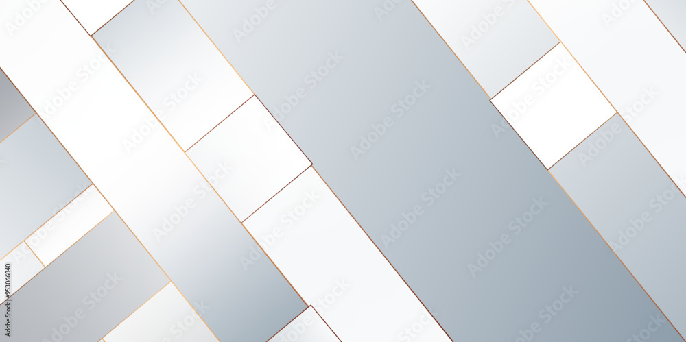 Poster white blue line cut paper abstract background. abstract template gradient geometric diagonal backgro