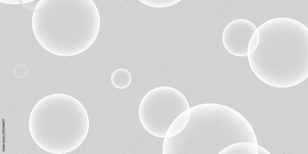 Poster abstract background with circle white abstract geometric background with soft light white paper circ
