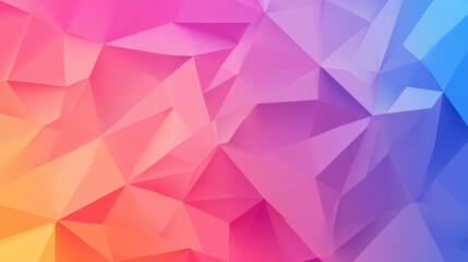 Obraz premium Vibrant lowpoly geometric background in a modern cartoon style, perfect for creative projects and designs.
