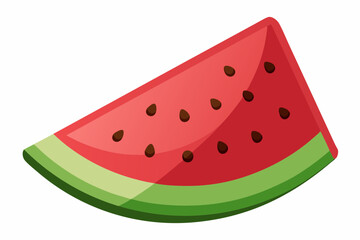 Slice of watermelon vector illustration
