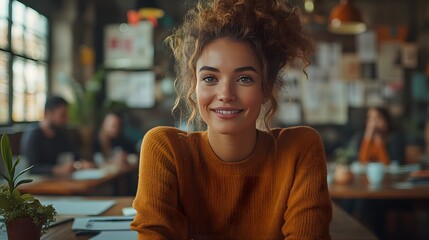 Collaborative brainstorming session in a bright, airy office, with team members exchanging creative ideas and working together.