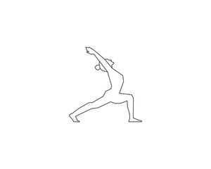 Gymnastics Black Line & Fill Vector geometri
