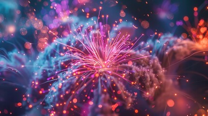 Fototapeta premium firework display wallpaper
