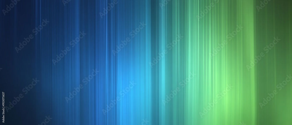 Poster blue and green gradient with vertical lines
