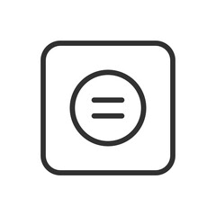 No Derivatives symbol icon. Modern, simple flat vector illustration for web site or mobile app