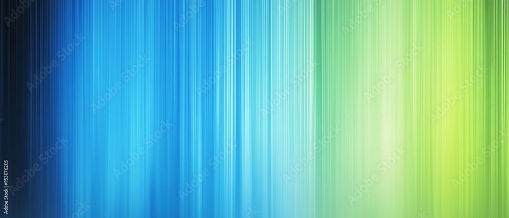Poster blue and green gradient with vertical lines