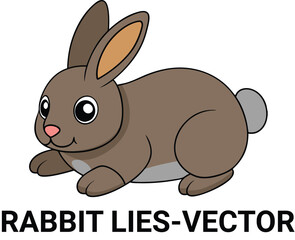 Vector Kawaii Rabbit illustration