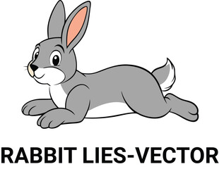 Fototapeta premium illustration of a Cartoon rabbit