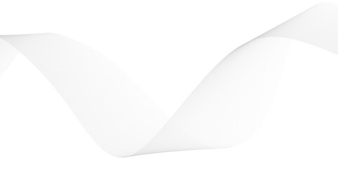 Wave line background with smooth shape. Beautiful wavy line on a white background. Abstract grey wave lines on transparent background.