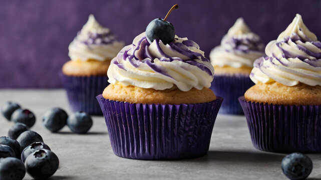 A dessert menu for a cupcake party with a sweet, smooth topping