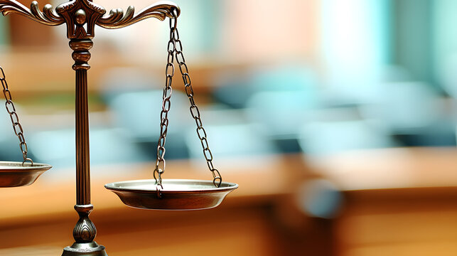 Scales of justice tilted heavily against a single figure