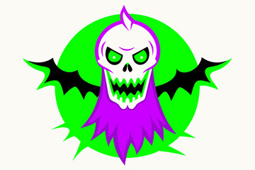 Helloween icon  line art Vector Art Illustration with white background