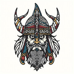 viking very simple traditional tattoo flash styles illustration