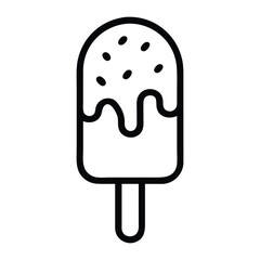 Ice Cream Icon Illustration: Sweet Vector Design for Dessert and Summer Themes