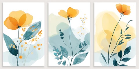 abstract background of art illustration framed in minimalism style swirl free form curve and line set on wall,