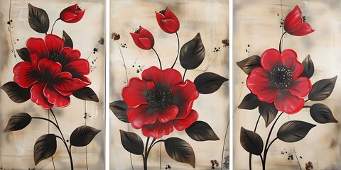 abstract background of art illustration framed in minimalism style swirl free form curve and line set on wall,