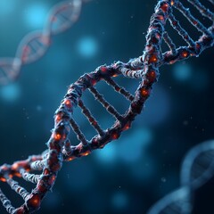 DNA helix biotechnology science concept