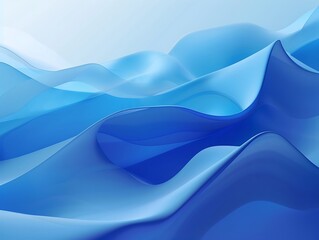 Fototapeta premium Blue waves abstract background texture. Print,