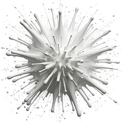 Obraz premium bright white paint color explosion burst isolated on white background