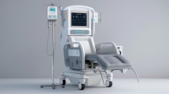 A compact and portable dialysis machine for  frequent treatments