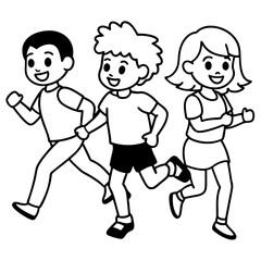 Kids running