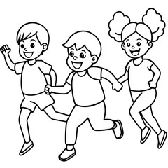 Kids running