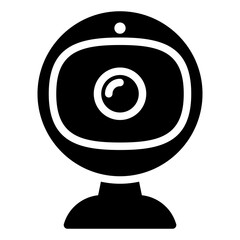 webcam, cam, camera, computer, hardware solid or glyph icon