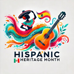National Hispanic Heritage Month Social Media Design, Latin American Culture Celebration