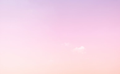 Sky and clouds in pastel tones for graphic design or wallpaper