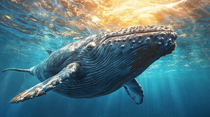 Whale Underwater.