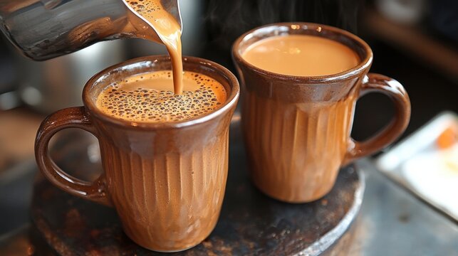 Authentic Malaysian Teh Tarik Pulling Process with Skillful Techniques and Rich Cultural Heritage