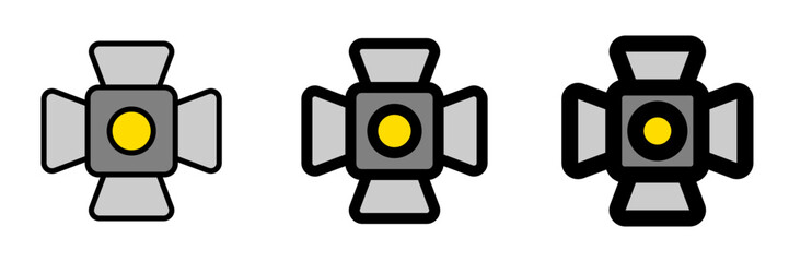 Editable lighting set vector icon. Movie, cinema, entertainment. Part of a big icon set family. Perfect for web and app interfaces, presentations, infographics, etc